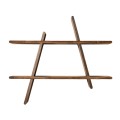 Półka na ścianę drewniana A-Shelf, Smoked Ash 78x12x67 - Andersen Furniture