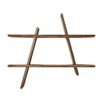 Półka na ścianę drewniana A-Shelf, Smoked Ash 78x12x67 - Andersen Furniture