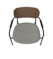 Designerski fotel z tapicerowanym siedziskiem Scope ReWool Kvadrat, wybór koloru - Andersen Furniture