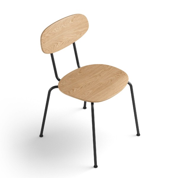 Nowoczesne krzesło do jadalni Scala, dąb olejowany - EKTA Living