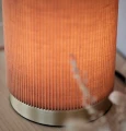 Lampa stołowa plisowana Dora, brązowa - PR Home