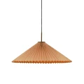 Lampa wisząca plisowana Dora, brązowa - PR Home