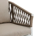 Krzesła na balkon Oriengo Taupe White, 2 szt - Hesperide