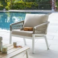Fotel na taras, balkon Oriengo Taupe White - Hesperide