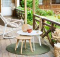 Stolik drewniany na balkon Olivinia Ø43 - Hesperide