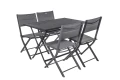 Stolik składany na taras Azua 110x71, grafitowy - Hesperide