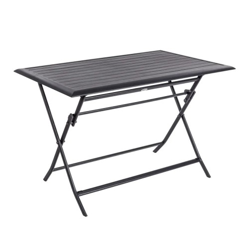 Stolik składany na taras Azua 110x71, grafitowy - Hesperide