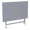 Stół ogrodowy metalowy Greensboro 110x70, szary quartz - Hesperide