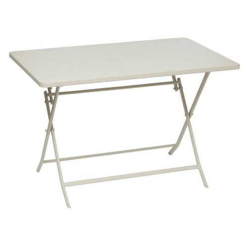 Stół ogrodowy metalowy Greensboro 110x70, beżowy - Hesperide