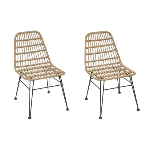 Krzesło plecione ogrodowe Lambada, 2 szt - Hesperide