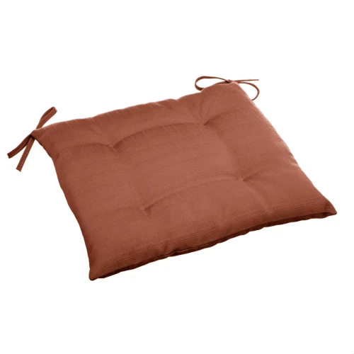Poduszka ogrodowa na krzesło, pikowana Korai 40x40, terracotta - Hesperide