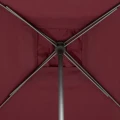 Parasol ogrodowy kwadratowy, Soya 2.5x2.5m, bordowy - Hesperide