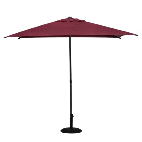 Parasol ogrodowy kwadratowy, Soya 2.5x2.5m, bordowy - Hesperide