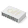 Budzik elektroniczny, dwustronny Flip Classic, biały - Lexon