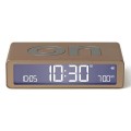 Budzik elektroniczny, dwustronny Flip Classic, soft gold - Lexon