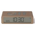 Budzik elektroniczny, dwustronny Flip Classic, soft gold - Lexon