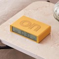 Budzik elektroniczny, dwustronny Flip Classic, żółty - Lexon