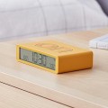 Budzik elektroniczny, dwustronny Flip Classic, żółty - Lexon