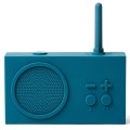 Radio przenośne, wodoodporne Bluetooth, Tykho 3, niebieski Duck Blue – Lexon