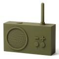Radio przenośne, wodoodporne Bluetooth, Tykho 3, khaki – Lexon