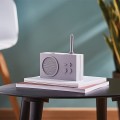Radio przenośne, wodoodporne Bluetooth, Tykho 3, jasnoszare – Lexon
