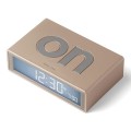 Budzik sterowany radiowo, na baterie Flip+, gold - Lexon