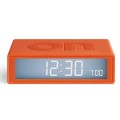 Budzik na baterie, podróżny Flip+ Travel, pomarańczowy - Lexon