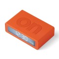 Budzik na baterie, podróżny Flip+ Travel, pomarańczowy - Lexon