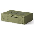 Budzik na baterie, podróżny Flip+ Travel, khaki - Lexon