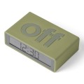 Budzik na baterie, podróżny Flip+ Travel, khaki - Lexon