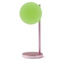 Lampka z ładowarką indukcyjną Bubble, różowa - Lexon