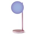 Lampka z ładowarką indukcyjną Bubble, różowa - Lexon