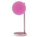 Lampka z ładowarką indukcyjną Bubble, różowa - Lexon