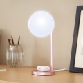 Lampka z ładowarką indukcyjną Bubble, różowa - Lexon