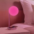 Lampka z ładowarką indukcyjną Bubble, różowa - Lexon