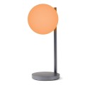 Lampka z ładowarką indukcyjną Bubble, szara - Lexon