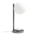 Lampka z ładowarką indukcyjną Bubble, szara - Lexon