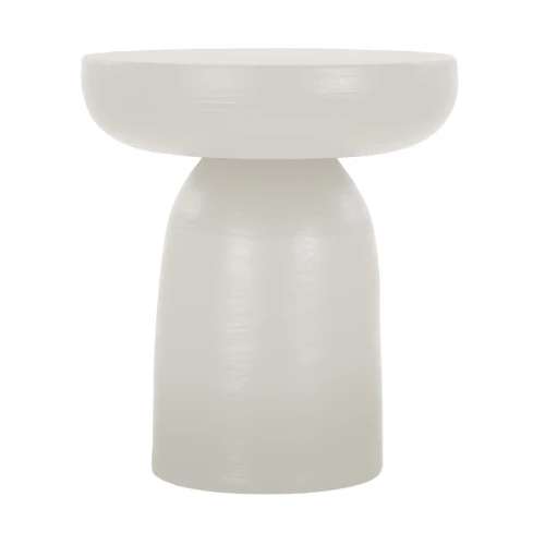 Nowoczesny stolik kawowy Pretoria Ø40, biały - Pomax