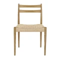 Krzesło z plecionym siedziskiem, drewniane Minou, naturalne - Pomax