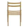 Krzesło z plecionym siedziskiem, drewniane Minou, naturalne - Pomax