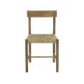 Krzesło drewniane z plecionką rattanową Mesimeri - Pomax