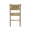Drewniane krzesło z plecionką rattanową Mesimeri - Pomax