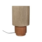 Dekoracyjna lampa stołowa z jutowym kloszem Cordoba 42, terakota - Pomax