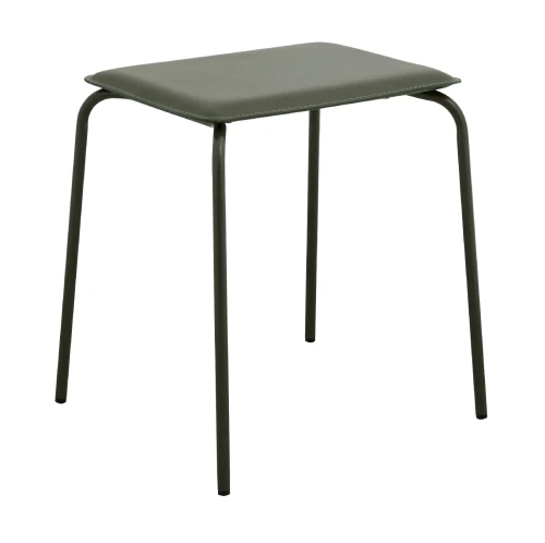 Stołek tapicerowany Esa, zielony - Nordal
