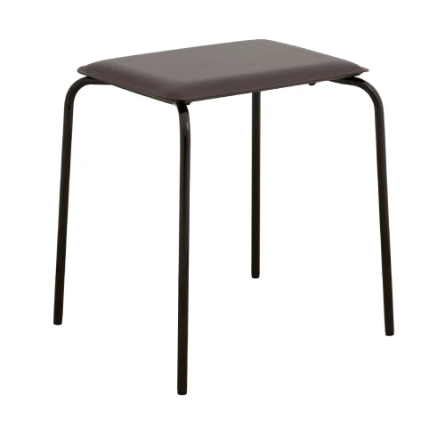 Stołek tapicerowany Esa, brązowy - Nordal