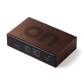 Budzik zegar elektroniczny Flip Premium, bronze - Lexon