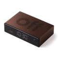 Budzik zegar elektroniczny Flip Premium, bronze - Lexon