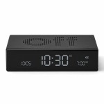 Budzik zegar elektroniczny Flip Premium, czarny - Lexon