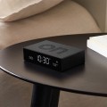 Budzik zegar elektroniczny Flip Premium, czarny - Lexon