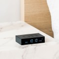 Budzik zegar elektroniczny Flip Premium, czarny - Lexon